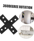 2-Piece Stainless Steel Hidden Pivot Hinges for Concealed Doors, showcasing 360-degree rotation and installation examples.