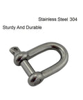 Badass Heavy Duty 304 Stainless Steel Screw Pin D Shackles For Real Deal Rigging And Lifting Needs This Dope Five Pack Of Anchor Hardware Delivers secure stainless steel d shackle with smooth finish for durable anchoring.