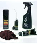 Assorted lubricant products including aerosol can, oil bottle, spray, and cloth, not Tri-Flow PTFE Industrial Lubricant 12 Oz