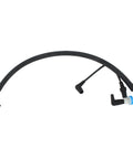 MOTOKU 4WD vacuum check valve hose for Ford F-150; curved black rubber hose with blue-white plastic connector