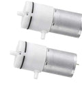 Heavy Duty DC 12V Miniature Vacuum Air Pump With Corrosion Resistant Aluminum Build, Massive Airflow For Aquariums And Medical Gear, No Sweat Setup With Serious Muscle Power, 2 Pack, showing two compact pumps.