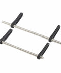 Beefed Up Aluminum Modular RC Crawler Bumper Set for 1/10 Scale Front and Rear Bull Bars, shown disassembled with adjustable tabs.