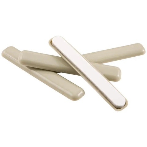 Image of Self Stick One Half Inch By Four Inch Furniture Sliders For Carpet And Hard Surfaces Beige Four Pack