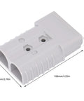 Heavy Duty 350 Amp 600 Volt Forklift Battery Connector And Jumper Plug For Towing Winch And Electric Charging, secure clip design.