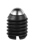 Close-up of a Rock Solid Spring Ball Plunger made of rust-resistant stainless steel, ideal for heavy loading tasks.
