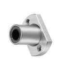 LMH8UU Two Side Flange Linear Ball Bearing Set, 8mm Bore, 15mm Outer Diameter, 24mm Length, Pack of 2, Sealed on Both Sides