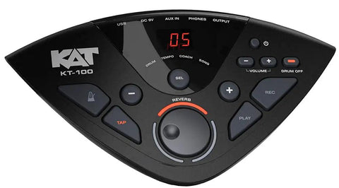 Control panel for 5 Piece Electronic Drum Set With Snare, 3 Tom Toms, Hi Hat, Crash, Ride, Kick And Heavy Duty Rack, Metronome