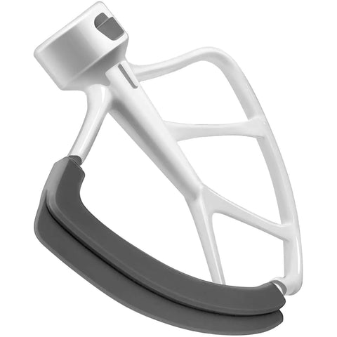 Flex Edge Beater Replacement for KitchenAid Tilt-Head Stand Mixers, 4.5-5 Quart with white metal frame and silicone edge
