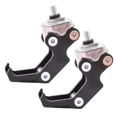 2 Pack Sturdy Metal Front Hooks For Scooter And Electric Skateboard Hang Helmets Bags And Gear CNC Processed Rustproof