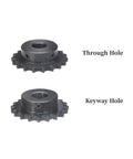 Precision Machined Industrial Drive Sprocket Featuring Keyway Bore And Through Hole For Mechanical Motors Shop Grade 08B Chain Gear.