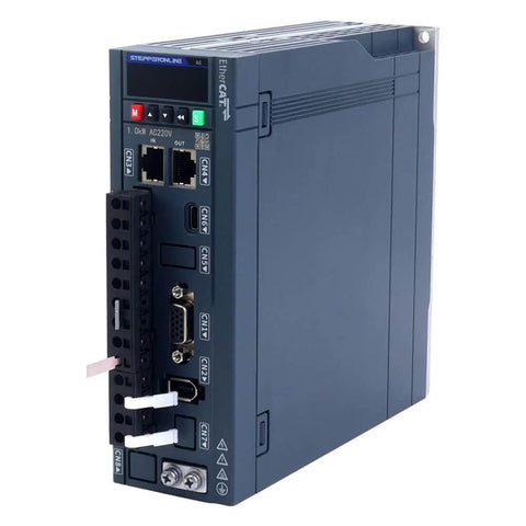 AC Servo Motor Kit EtherCAT A6 Series 1000W Servo Motor And 1000W Driver Bundle with connectors and interfaces visible