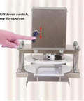 Heavy Duty Electric Dough Press Commercial Pizza Roller Sheeter Machine High Speed 2000N Pressure Motor with easy lever switch.