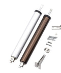 Pneumatic Automatic Door Closer 35KG Heavy Duty Door Hardware With Positioning and Adjustable Closing Speed, Silver and Bronze Cylinders