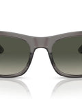 Low Bridge Fit Sunglasses Opal Dark Grey Frame With Grey Gradient Lenses 56 mm UV Protection For High Cheekbones And Low Nose Bridges
