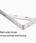Rock Solid Stainless Steel L Brackets For Shelves Built Tough corner support with right angle design, strong load-bearing capacity.