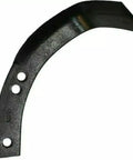 Set Of Four Replacement Roto Tiller Tines For Three Eighths Inch Mounting Holes With Two And Five Eighths Inch And Three One Eighths Inch Center Spacing Heavy Duty For 1901118 1901118A 7420105 7420106 4459J 4460J 6554JJ 6555J 129359 129259 showing a single curved tine