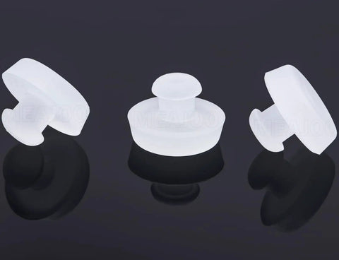 Close-up of 2 Pack Brake Pedal Stopper Pads For Kia And Hyundai Durable Brake Pedal Stopper Cushion Set 32876-36000 32876-25000