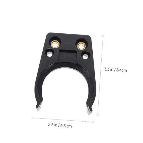 Automatic Tool Changer Holding Clip For Woodworking And CNC Engraving Claw Clamp Durable Plastic Tool Holder For Woodworking Machines CNC Centers Engraving Devices Quick Clamp Fix Heavy Duty Gear Accessory, black 8.4cm clip