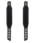 Heavy Duty Adjustable Pedal Straps For Most Exercise Bikes Two Pack, Universal Fit Up To 12 Inches Long And 1.7 Inches Wide, Easy To Use Foot Straps For Home Gym Cycling And Cardio shown with multiple adjustment holes.