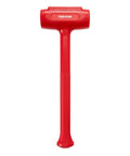 88 Oz Dead Blow Sledge Hammer With Steel Shot Inside For Less Rebound And Maximum Control, durable red design, flat head visible