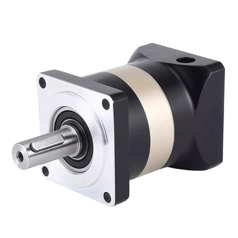Close-up of High Torque Planetary Gearbox 50 To 1 Speed Reducer For 19 mm Shaft 750W 80 mm Servo Motor With Low Backlash