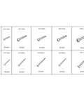 1200 Piece Nut And Bolt Assortment With Case Steel Fastener Kit For Workshop Garage And Home Repairs Durable Nuts And Bolts With Precision Threads For Smooth Engagement And Long Lasting Performance, assorted screw sizes shown