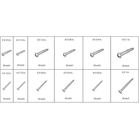 1200 Piece Nut And Bolt Assortment With Case Steel Fastener Kit For Workshop Garage And Home Repairs Durable Nuts And Bolts With Precision Threads For Smooth Engagement And Long Lasting Performance, assorted screw sizes shown