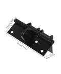 90 Degree Right Angle Cabinet Door Damper Spring Hinge With Soft Close For Metal Kitchen Cabinets And Wardrobes shown in black