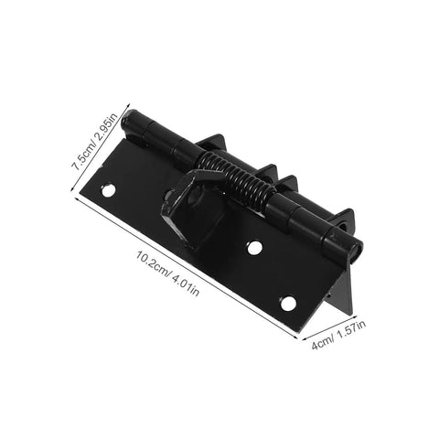 90 Degree Right Angle Cabinet Door Damper Spring Hinge With Soft Close For Metal Kitchen Cabinets And Wardrobes shown in black