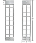 Dual Runner Shed Ramps 3 Foot Long With Aluminum Serrated Rungs, Heavy Duty 1,500 Pound Capacity For Easy Loading Of Lawn Mowers