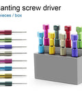 8 Piece Abutment Technician Tools Screwdrivers Kit With Gray Stand Box Pro Grade Portable Set for precise fixes and quick field work