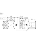 Technical drawing of Motorized Rotary Positioning Stage With Z Axis Lifting Table And Horizontal Lift LJZ90 2 dimensions