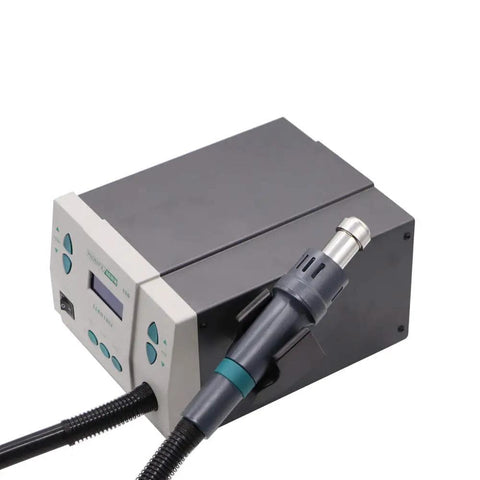 900W Hot Air Rework Station with Three Free Nozzles Soldering Pro Grade Desoldering Tool for iPhone Repairs side view