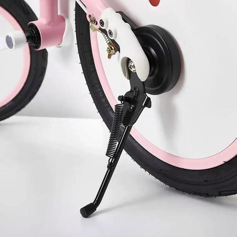 Two Pack Mini Bike Kickstand Springs 10cm Universal Replacement Side Kickstand Springs For Motorcycle Scooter Dirt Pit Bike Built Tough Steel Black Finish installed on bike.