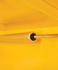 Close-up of the interior handle on the Heavy Duty Reinforced Steel Outdoor Flammable Liquid Storage Cabinet.