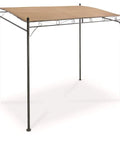 Small 5x8 Gazebo Canopy Tent Instant Outdoor Shelter Sun Shade For Patio Backyard Garden And BBQ Tan Color Easy Setup