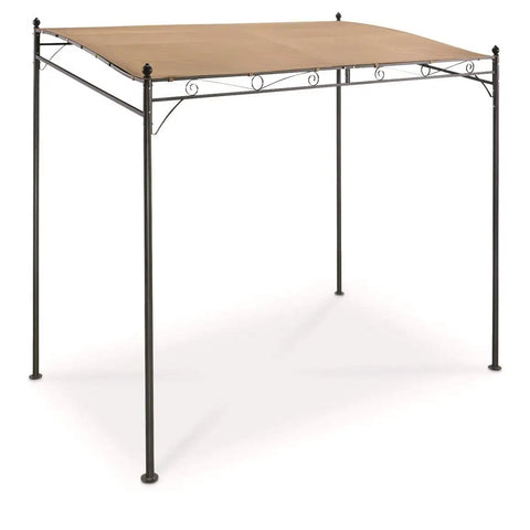 Small 5x8 Gazebo Canopy Tent Instant Outdoor Shelter Sun Shade For Patio Backyard Garden And BBQ Tan Color Easy Setup