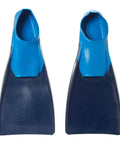 Floating Long-Blade Swim Fins For Training, Adult And Kids Flippers For Pool And Snorkeling, Navy Blue, Size M 13-14 And W 14-15