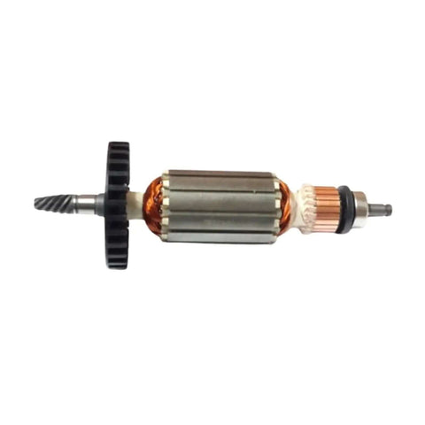Armature Rotor Assembly For Polisher Motor Replacement, 152 Mm Total Length, 42 Mm Core Height, 35 Mm Core Diameter, 6 Teeth, Beefed Up Copper Windings In Metal Body With High Temperature Enamel, Reliable Replacement Part
