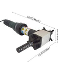 Badass Electric Pipe Chamfering Machine Smooth Beveling And Grooving Tool with adjustable size dimensions 18.9x3.7 inches.