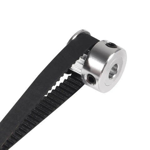 All In One Timing Belt And Pulley Kit For 3D Printers GT2 Compatible with belt and 20 tooth pulley close-up view