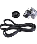 Premium Belt Tensioner Pulley Kit Fits Mercedes Benz M272 Engine Models Including W221 W164 W211 W203 C300 C350 E350 ML350 Years 2006-2011 For Smooth Driving And Reliable Performance Without Any Hiccups. Black serpentine belt kit with tensioner pulley and idler pulley for Mercedes M272 engine.
