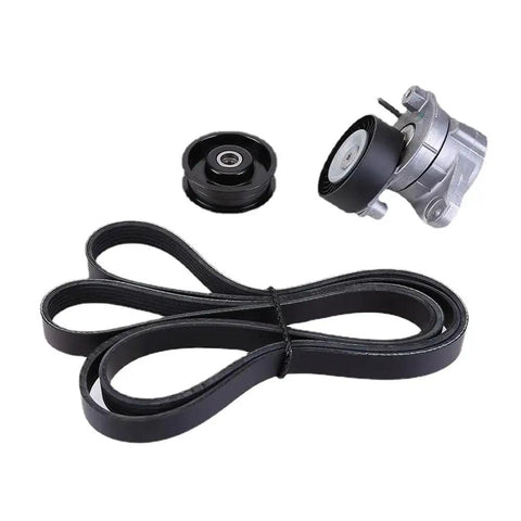 Premium Belt Tensioner Pulley Kit Fits Mercedes Benz M272 Engine Models Including W221 W164 W211 W203 C300 C350 E350 ML350 Years 2006-2011 For Smooth Driving And Reliable Performance Without Any Hiccups. Black serpentine belt kit with tensioner pulley and idler pulley for Mercedes M272 engine.