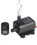 Mini Submersible Aquarium Pump DC 12V 5W Quiet Water Circulation For Pond And Fish Tank 280 Liters Per Hour With Three Meter Head