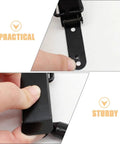 Metal Toggle Latch Set For Cabinets And Boxes Black Heavy Duty Spring Loaded Concealed Closure Clasp Kit medium size in hand