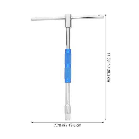 Heavy Duty Adjustable T Handle Hex Wrench Ratchet Socket Kit With Rock Solid Blue Grip And Zero Drama Operation For Serious Vehicle Repair And Garage Hustle dimensions 7.78 in x 11.08 in