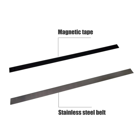 Magnetic tape and stainless steel belt for Dual Axis Digital DRO Readout With 7 Digit Display, Magnetic Tape Encoder For Woodworking Lathe And Mill, Pro Grade Precision, Easy Setup, Customizable Multi Function Menu, High Accuracy Position Transducer