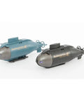 Dark Green 125 Mm RC Submarine Ready To Run For Beginners Beginner Friendly Mini Submarine With Easy Controls Waterproof Hull pair