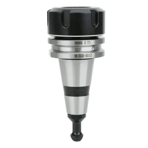 Top Tier Horett CNC Mill Collet Chuck Holder Set ISO 30 with chrome finish, designed for high-speed machining at 30k RPM.