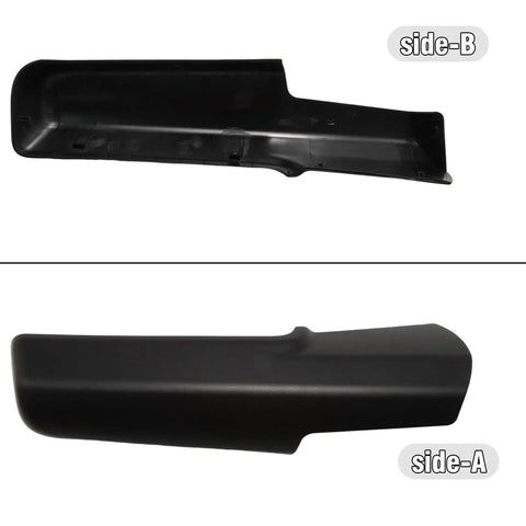 Trailer Tow Mirror Cover Cap Front Arm Right Passenger Side Replacement For Dodge RAM 2014-2019 black plastic both sides view